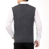 Mùa xuân nam cardigan len V-Cổ vest trung niên phù hợp với đan vest ấm len vest vest Dệt kim Vest