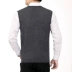 Mùa xuân nam cardigan len V-Cổ vest trung niên phù hợp với đan vest ấm len vest vest áo len nam trung niên Dệt kim Vest