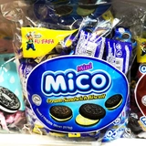 Malaysia Mico Mini -похожий на Oreo Sandwich маленький черный пирог Мини -шоколадное печенье закуски много