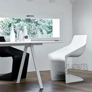 Dễ chịu sáng tạo thiết kế nội thất bột giấy ghế thép thủy tinh bow ăn uống bình thường ghế phong cách Bắc Âu