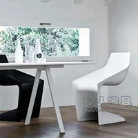 Dễ chịu sáng tạo thiết kế nội thất bột giấy ghế thép thủy tinh bow ăn uống bình thường ghế phong cách Bắc Âu ghế mây thư giãn