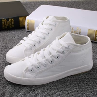 Тканевая трендовая дышащая белая обувь для школьников и студентов, в корейском стиле