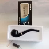 Старинные мужские трубы, китайские изогнутые фильтровальные трубы, бесплатные аксессуары, старомодная подарочная коробка Sanda Сигаретная посуда