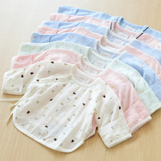 Детская одежда для дома 透气柔软舒适 新生儿竹纤维半背衣