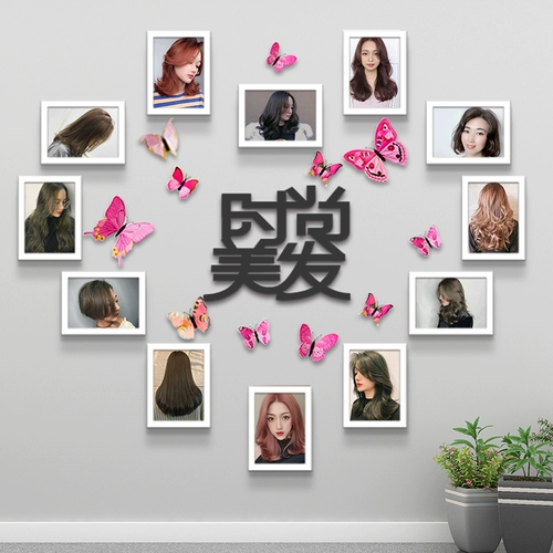 Парикмахерская декоративная настенная настенная живопись прическа для прически фото фото картины Магазин Магазин Фоны Стена