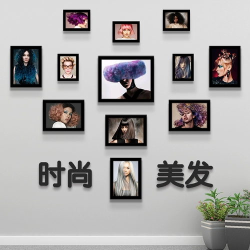 Парикмахерская декоративная настенная настенная живопись прическа для прически фото фото картины Магазин Магазин Фоны Стена