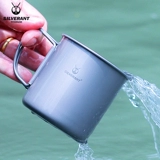 Silver Ant Single -Layer Pure Titanium Water Cup Cuping Coffee Cufe Cufe Cup Cup Can Can Water Cup Cup Zicheng Titanium Cup Titanium Titanium Marker Cup