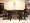 Trung Quốc mới phong cách Zhongtang sáu mảnh cũ quả óc chó màu Zen bàn vuông cung điện ghế hoa đứng đồ nội thất tân cổ điển - Bàn / Bàn bàn gỗ chân sắt