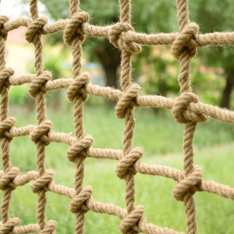 户外儿童安全攀爬楼梯尼龙防护围栏酒吧装饰吊顶隔断麻绳网照片墙