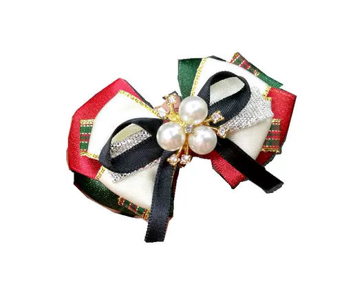 Праздничнная красная галстук-бабочка ручной работы с бантиком, колокольчик, чокер, аксессуар, домашний питомец, кот