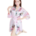 Áo ngủ nữ mùa hè băng lụa lỏng kích thước lớn kimono mỏng đồ ngủ mùa xuân và mùa thu yukata sexy lụa ngắn tay áo choàng tắm mùa hè Night Robe