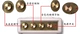 Loa đàn guitar điện AM-4 eo loa di động cầm tay mini loa điện âm thanh khi kết nối - Loa loa loa kéo bnib Loa loa