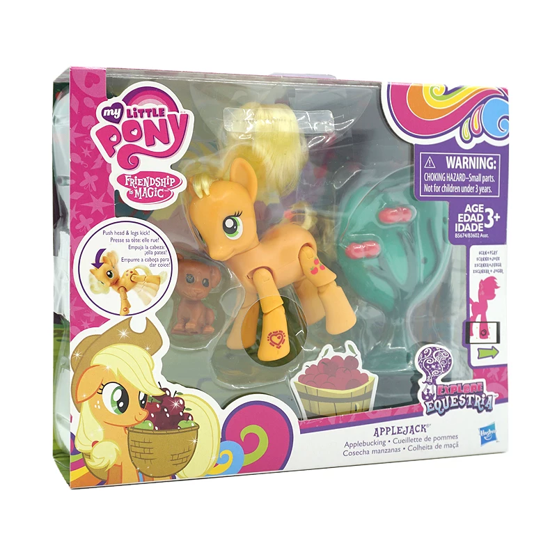 [my little pony小马宝莉苹果杰克applejack关节可动玩偶宠物场景]