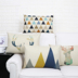 Gối gối lớn thắt lưng gối sofa văn phòng eo eo bông và vải lanh gối nai sừng tấm phong cách Bắc Âu gối ghế Trở lại đệm / Bolsters