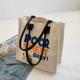 Вместительный и большой демисезонный шоппер, универсальная сумка на одно плечо, подходит для студента