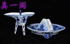 чашка 古玩古董古瓷器明代青花龙纹杯子一对 尺寸5*25厘米