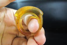 Украшения для рук 汉代极品古玩老古董杂项收藏老蜜蜡老琥珀雕刻马鞍形老戒指老扳指