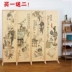 Màn hình Nhật Bản di chuyển màn hình gập phân vùng màn hình Nhật Bản đơn giản phòng khách hiện đại phòng ngủ hiên Trung Quốc phong cách màn gỗ tre - Màn hình / Cửa sổ lam gỗ cầu thang Màn hình / Cửa sổ