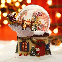 Легкий крутящийся кварц для пожилых людей с подсветкой, автоматическая детская музыкальная шкатулка, со снежинками, рождественский подарок, подарок на день рождения