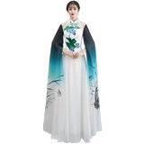 Ципао, классическое вечернее платье, костюм, длинная юбка, 2023