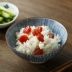 Tao Quju Nhật Bản nhập bát bát sứ tại nhà ăn bát cơm sáng tạo bộ đồ ăn bát bát sứ trắng xanh và gió phong cách Nhật Bản - Đồ ăn tối