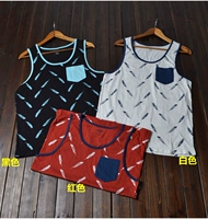 Giải phóng mặt bằng Màu cotton nam mùa hè thoải mái thể thao giản dị mồ hôi vest du lịch vest biển vest áo thun nam cotton