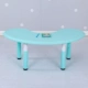 Bộ bàn ghế trẻ em nhựa nâng bàn mặt trăng bé học tập hình cung lưỡi liềm bàn mẫu giáo bàn bán tròn dày