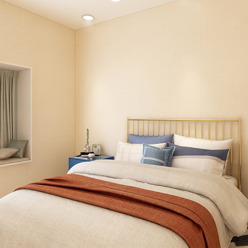 Nordic phòng ngủ ấm cúng nền hình nền đơn giản dán màu pvc bức tường vững chắc chống thấm tự dính trang trí Desktop ký túc xá