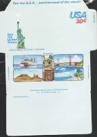 США почтовая почта Джейн в 1981 году 30C США пост -пост пламя не было сложено