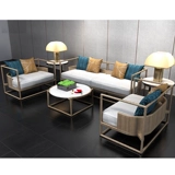 Новый китайский диван с твердым деревом Комбинированной современной китайской гостиной модель модельной комнаты одиночная двойная тройная настройка мебели Zen Zen