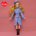 Áo gió dài nhiều màu mũ thời trang 30CM Barbie Barbie thay quần áo chơi đồ chơi nhà gái bộ đồ chơi nấu ăn mini Đồ chơi gia đình