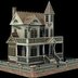 Full 68 Handmade 3D Model Model DIY Halloween H rùng rợn Ngôi nhà ma ám với mô tả giấy - Mô hình giấy mô hình minecraft bằng giấy Mô hình giấy