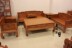 Gỗ hồng mộc châu Phi Luohan sofa Dongyang mahogany sofa 123 bảy mảnh sofa gỗ gụ khuyến mãi - Bộ đồ nội thất giường ngủ đẹp Bộ đồ nội thất