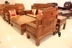 Redwood Caiyuan Sofa Sofa Gỗ hồng mộc Nội thất Sofa bảy mảnh Sofa phòng khách cỡ nhỏ - Bộ đồ nội thất bàn ghế thông minh Bộ đồ nội thất