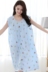 Mùa xuân và mùa hè không tay váy cotton lụa phần mỏng XL công chúa nightdress bông bông đồ ngủ cộng với phân bón dịch vụ nhà đầm ngủ dễ thương hàn quốc Đêm đầm