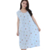 Mùa hè cotton lụa không tay váy phần mỏng cộng với phân bón tăng công chúa nightdress cotton nhân tạo đồ ngủ Hàn Quốc phiên bản của lỏng dịch vụ nhà Đêm đầm