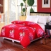 Red sanded quilt cover đơn mảnh cưới lễ hội duy nhất quilt cover 1.5x2 mét x 2.3 mét scorpion bìa 1.6 × 2.0 Quilt Covers