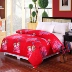 Red sanded quilt cover đơn mảnh cưới lễ hội duy nhất quilt cover 1.5x2 mét x 2.3 mét scorpion bìa 1.6 × 2.0 	chăn phao cho bé	 Quilt Covers