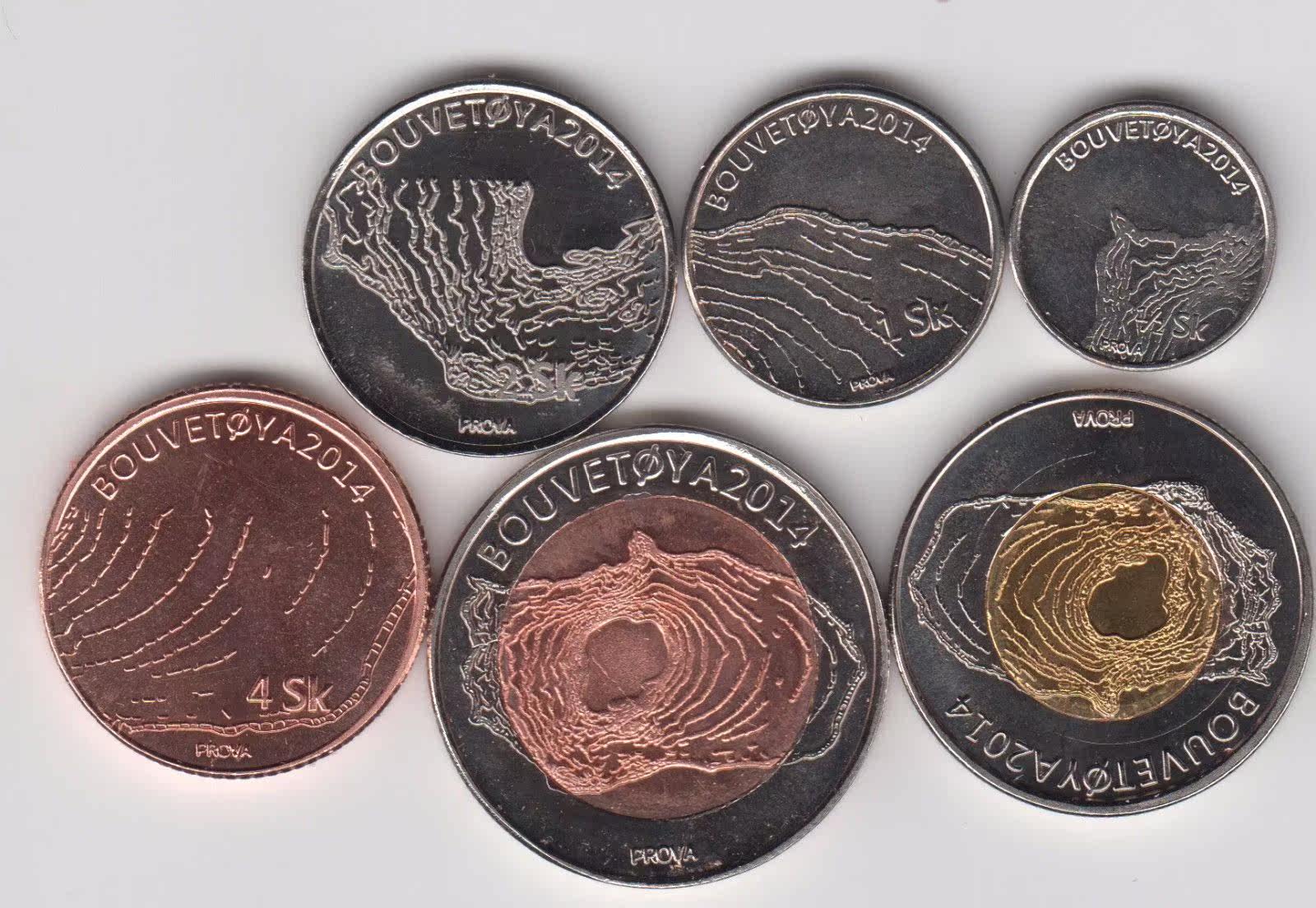 布韦岛20146枚套2枚双金属