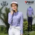 Quần áo golf nữ quần áo dài tay áo thun thoáng khí Quần nữ mùa hè mỏng có thể được trang bị phù hợp với bộ đánh golf Golf