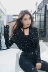 Xuân 2018 mới sang trọng chéo cổ chữ V lấp lánh sao Áo thun nữ dài tay Hàn Quốc khí chất áo thun hoang dã áo phông nữ rộng Áo phông