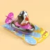 Bé tắm đồ chơi nước clockwork dòng kéo chim cánh cụt nổi thuyền động vật hồ bơi đồ chơi tắm