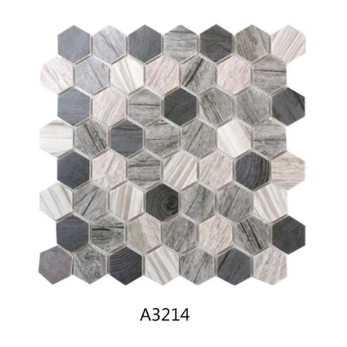 Шестиугольный мозаичный телевизор Фон Фон Стена Отель фон Бар Стена Стенная Мозаика Плитка