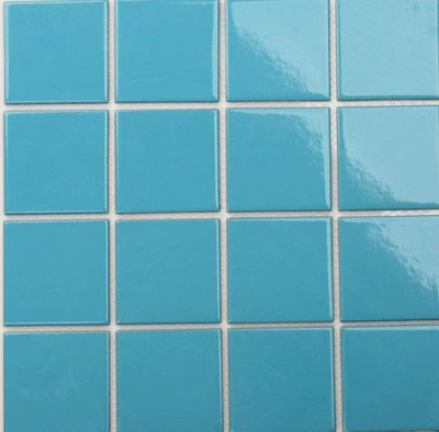 Синий 73x73 Керамическая бумага кожаная каменная мозаика небольшая квадратная кирпичная стена кирпичной бассейн