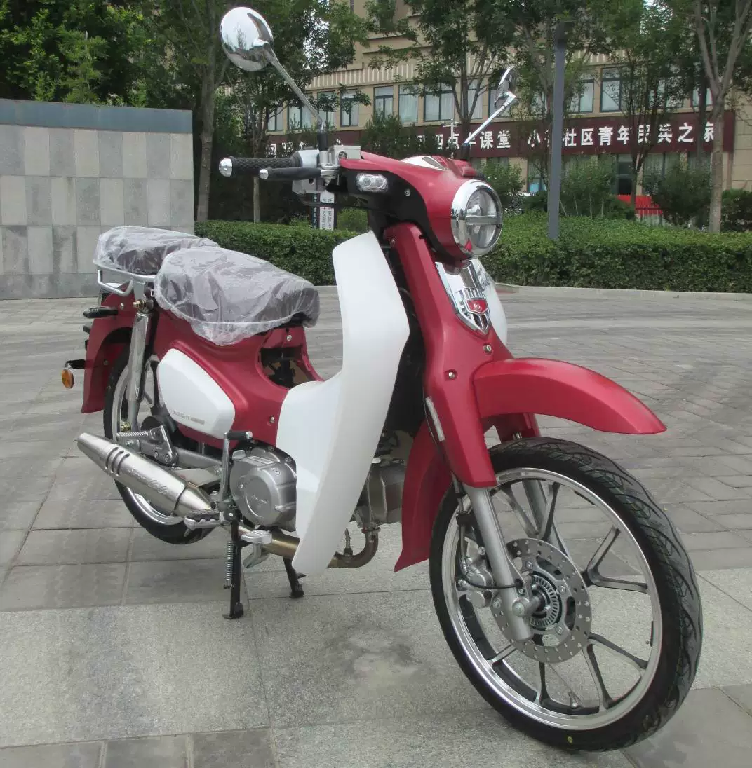 Chongqing Jialing SuperCoCo125CC retro cub two-wheeled fuel curved beam motorcycle can be registered
