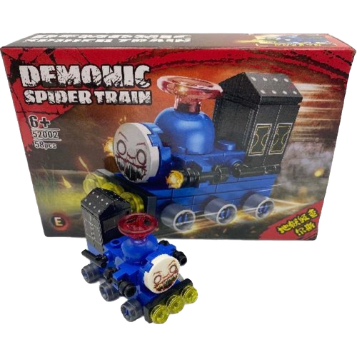 Поезд, игрушка, трансформер, конструктор, паук, монстрик