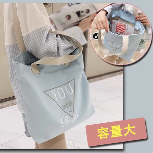 Вместительная и большая сумка на одно плечо, портативный тканевый мешок, коллекция 2023