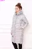 Jieao 2017238 xuống áo khoác nữ dáng dài có khí chất mỏng và nhẹ thon gọn thời trang chống mùa - Xuống áo khoác
