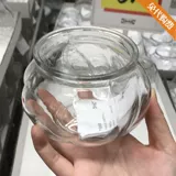 Ikea, прозрачные стеклянные декоративные цветы, бутылка, 17см