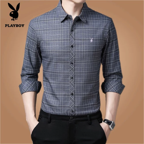 Playboy, удерживающая тепло утепленная рубашка для отдыха, большой размер